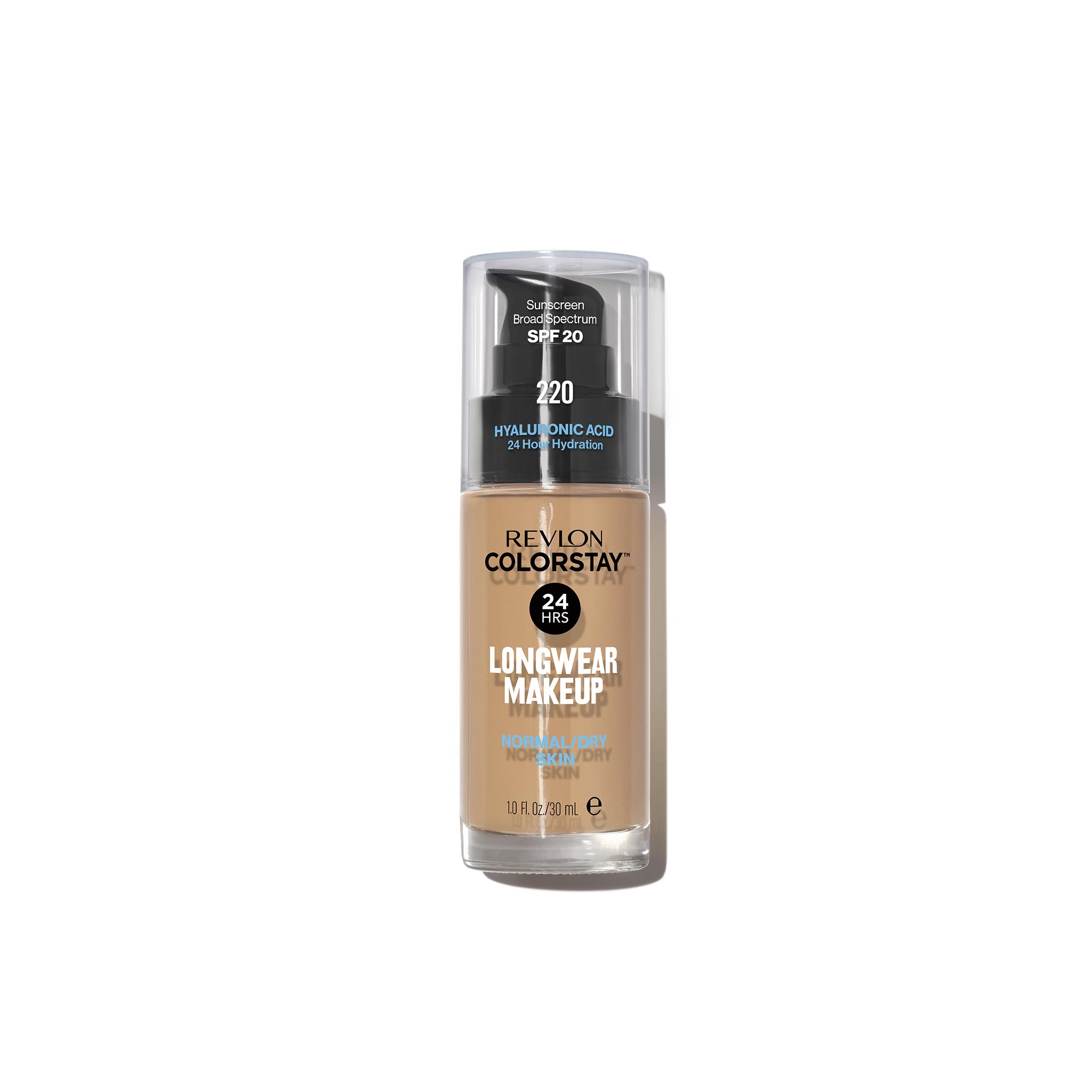 Nieznana Revlon ColorStay 220 Natural Beige, podkład do cery normalnej i suchej, z pompką, 30 ml