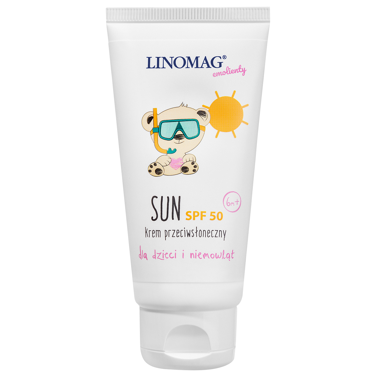 Linomag Linomag Emolienty Sun, krem przeciwsłoneczny dla dzieci i niemowląt od 6 miesiąca, SPF 50, 50 ml — Składniki i ocena