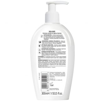 AA Intymna Delicate, emulsja kremowa do higieny intymnej, łagodzenie i regeneracja, 300 ml - 2 AA Intymna Delicate, emulsja kremowa do higieny intymnej, łagodzenie i regeneracja, 300 ml - 2 - zdjęcie produktu