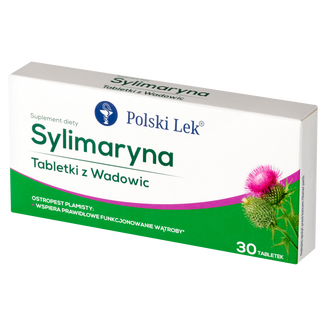 Sylimaryna Tabletki z Wadowic, 30 tabletek USZKODZONE OPAKOWANIE - zdjęcie produktu