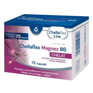 Chellaflex Magnez B6, 72 kapsułki - zdjęcie produktu