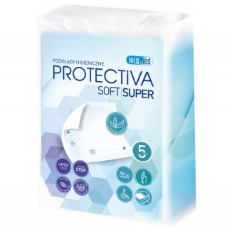 Protectiva Soft Super, podkłady higieniczne, 60 cm x 90 cm, 5 sztuk - zdjęcie produktu