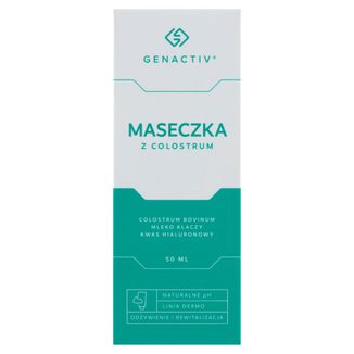 Genactiv, maseczka z colostrum do twarzy, 50 ml USZKODZONE OPAKOWANIE Genactiv, maseczka z colostrum do twarzy, 50 ml USZKODZONE OPAKOWANIE - zdjęcie produktu
