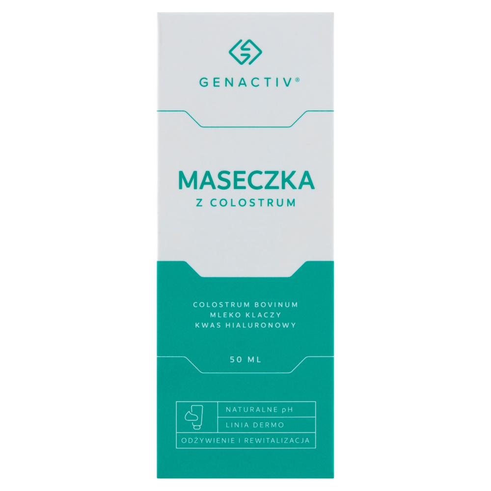 Nieznana Genactiv, maseczka z colostrum do twarzy, 50 ml