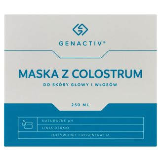 Genactiv, maska z colostrum do skóry głowy i włosów, 250 ml - zdjęcie produktu