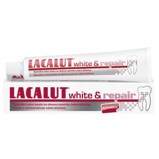Lacalut, White&Repair, pasta do zębów, 75 ml - zdjęcie produktu