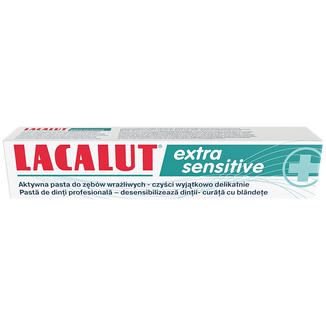 Lacalut Extra Sensitive, pasta do zębów, 75 ml USZKODZONE OPAKOWANIE - zdjęcie produktu