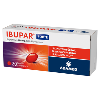 Ibupar Forte, 400 mg, 20 tabletek powlekanych - zdjęcie produktu