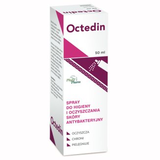 Octedin, spray do higieny i oczyszczania skóry, antybakteryjny, 50 ml - zdjęcie produktu