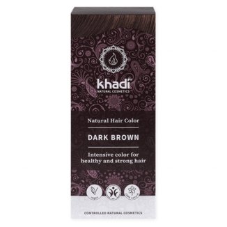 Khadi, henna ziołowa, ciemny brąz, 100 g - zdjęcie produktu