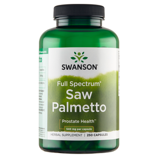 Swanson Saw Palmetto 540 mg, palma sabałowa, 250 kapsułek - zdjęcie produktu