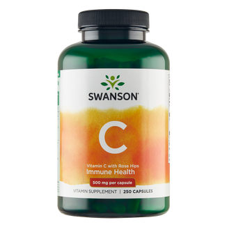 Swanson C, witamina C 500 mg z dziką różą, 250 kapsułek - zdjęcie produktu