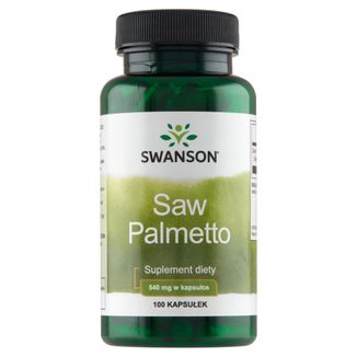 Swanson Saw Palmetto 540 mg, palma sabałowa, 100 kapsułek - zdjęcie produktu