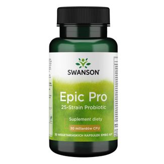 Swanson Epic Pro 25-Strain Probiotic, 30 kapsułek wegetariańskich - zdjęcie produktu