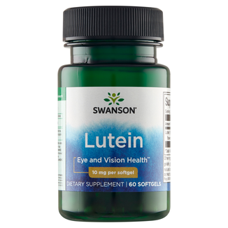 Swanson Lutein, luteina 10 mg, 60 kapsułek żelowych - zdjęcie produktu