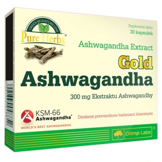 Olimp Gold Ashwagandha, 30 kapsułek - zdjęcie produktu