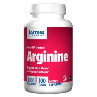 Jarrow Formulas Arginine 1000 mg, arginina, 100 tabletek - zdjęcie produktu
