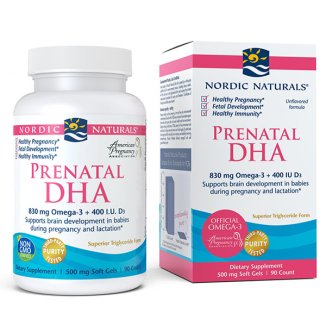 Nordic Naturals Prenatal DHA, Omega-3 + D3, 90 kapsułek - zdjęcie produktu