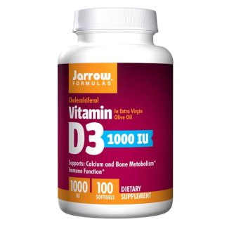 Jarrow Formulas Vitamin D3 1000 IU, 100 kapsułek - zdjęcie produktu
