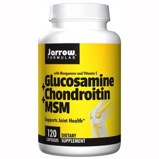 Jarrow Formulas Glucosamine + Chondroitin + MSM, 120 kapsułek - zdjęcie produktu