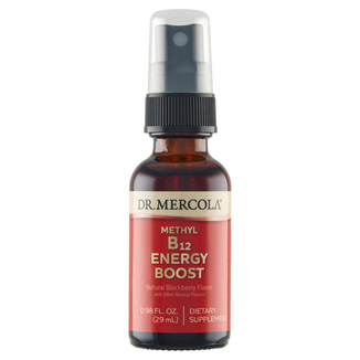 Dr. Mercola Vitamin B12 Energy Booster, spray, smak jeżynowy, 25 ml - zdjęcie produktu