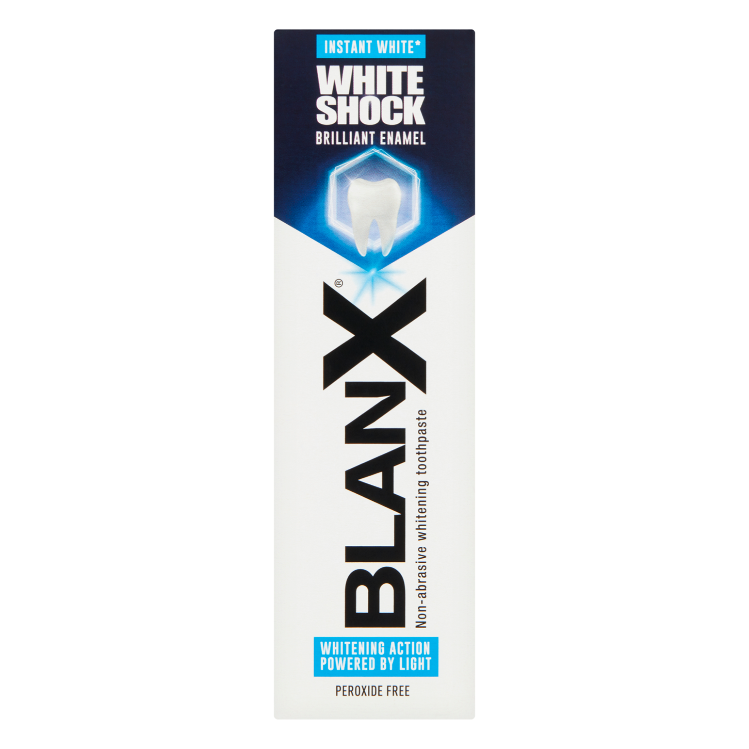 Blanx BlanX White Shock, wybielająca pasta do zębów, aktywowana światłem, 75 ml