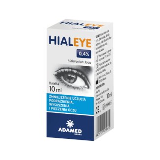 Hialeye 0,4%, nawilżające krople do oczu, 10 ml - zdjęcie produktu