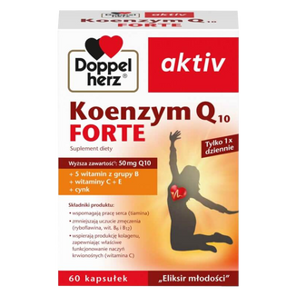 Doppelherz aktiv Koenzym Q10 Forte, 60 kapsułek USZKODZONE OPAKOWANIE - zdjęcie produktu