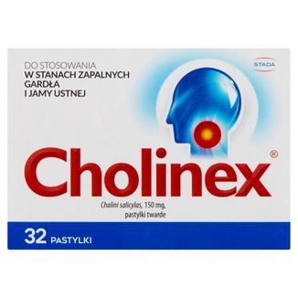 Cholinex 150 mg, 32 pastylki do ssania USZKODZONE OPAKOWANIE - zdjęcie produktu
