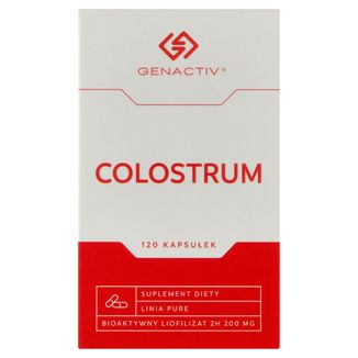 Genactiv Colostrum, 120 kapsułek USZKODZONE OPAKOWANIE - zdjęcie produktu