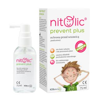 Pipi Nitolic Prevent Plus, spray do ochrony przed wszawicą, 75 ml - zdjęcie produktu