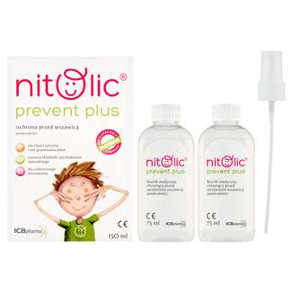 Pipi Nitolic Prevent Plus, spray do ochrony przed wszawicą, 150 ml - zdjęcie produktu