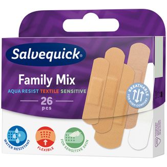 Plastry Salvequick, Family Mix, 26 sztuk - zdjęcie produktu