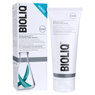 Bioliq Clean, żel do mycia twarzy, ciała i włosów, 180 ml - zdjęcie produktu