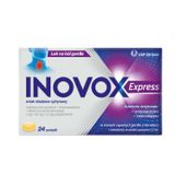Inovox Express 2 mg + 0,6 mg + 1,2 mg, smak miodowo-cytrynowy, 24 pastylki KRÓTKA DATA - miniaturka zdjęcia produktu