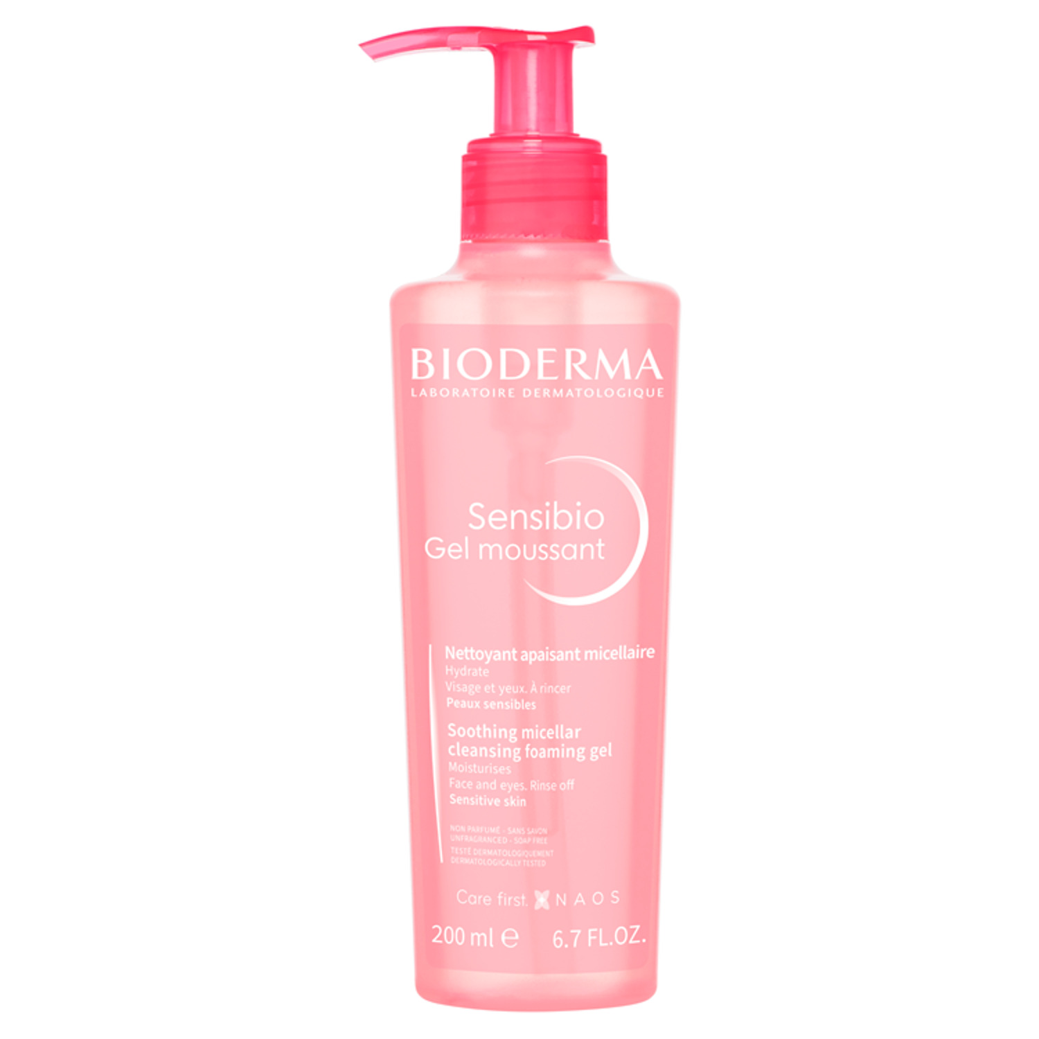 Bioderma Bioderma Sensibio Gel Moussant, łagodzący żel micelarny do mycia twarzy, skóra wrażliwa i nadwrażliwa, 200 ml — Składniki i ocena