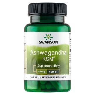 Swanson Ultimate Ashwagandha KSM-66, 60 kapsułek wegetariańskich - zdjęcie produktu