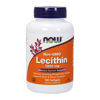 Now Foods Non-GMO Lecithin 1200 mg, lecytyna, 100 kapsułek - zdjęcie produktu
