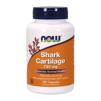 Now Foods Shark cartilage 750 mg, chrząstka rekina, 100 kapsułek - zdjęcie produktu