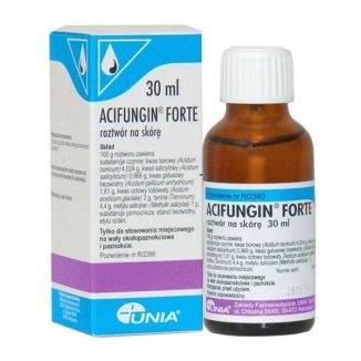 Acifungin forte, roztwór na skórę, 30 ml - 2 Acifungin forte, roztwór na skórę, 30 ml - 2 - zdjęcie produktu