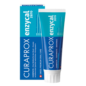 Curaprox Enzycal Zero, pasta do zębów z enzymami, bez fluoru, 75 ml - zdjęcie produktu