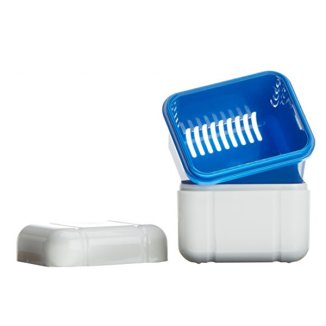 Curaprox, pojemnik na protezę, niebieski, BDC 110, 1 sztuka - zdjęcie produktu