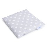 Bocioland, termofor z pestek wiśni, 20 cm x 20 cm, grochy szare, 1 sztuka - miniaturka zdjęcia produktu