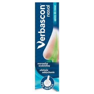 Verbascon Nasal, spray do nosa, 20 ml KRÓTKA DATA - zdjęcie produktu