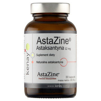 Kenay AstaZine Astaksantyna 12 mg, 30 kapsułek KRÓTKA DATA - zdjęcie produktu