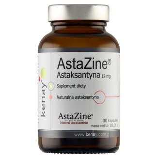 Kenay AstaZine Astaksantyna 12 mg, 30 kapsułek - zdjęcie produktu