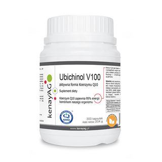 KenayAG, Ubichinol V100, aktywna forma koenzymu Q-10 100 mg, 300 kapsułek - miniaturka  zdjęcia produktu