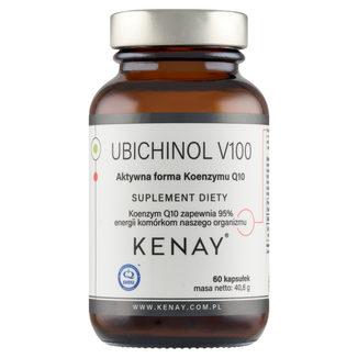 Kenay, Ubichinol V100, aktywna forma koenzymu Q-10 100 mg, 60 kapsułek - zdjęcie produktu