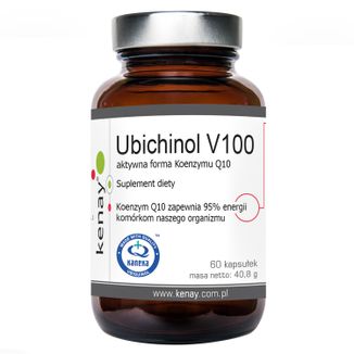 Kenay, Ubichinol V100, aktywna forma koenzymu Q-10 100 mg, 60 kapsułek - zdjęcie produktu