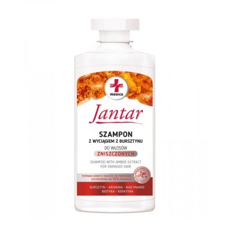 Jantar Medica, szampon z wyciągiem z bursztynu do włosów zniszczonych, 330 ml - zdjęcie produktu